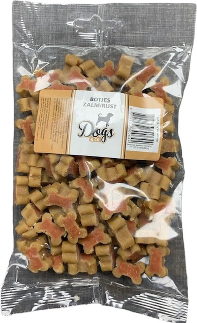 Dogs&Co Snacks 200gram zalm/rijst trainers