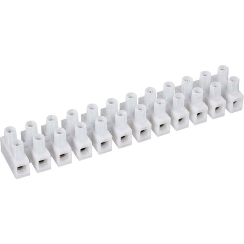 TRU COMPONENTS Kroonsteen Flexibel: 0.75-2.5 mm² Massief: 0.75-2.5 mm² Aantal polen: 12 Wit 10 stuk(s)