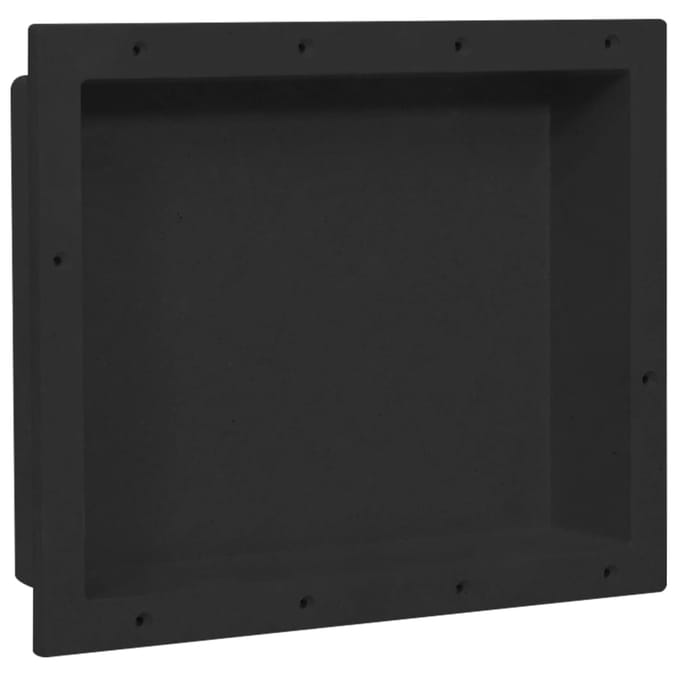 vidaXL - Douchenis - 41x51x10 - cm - matzwart