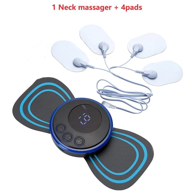 Mini nekmassage apparaat draagbare EMS elektrische cervicale massage pad pijnverlichting puls lichaam spierstimulator massage tools