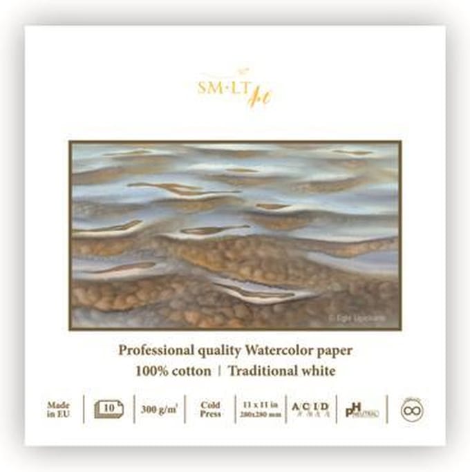 SMLT SMLT Aquarelblok Professional 28x28 cm 300gr 10 vel