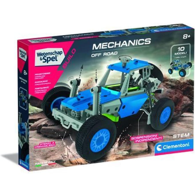Clementoni Wetenschap & Spel Mechanics - Off Road Automodel Kit - Constructie Speelgoed - STEM Speelgoed - Vanaf 8 jaar