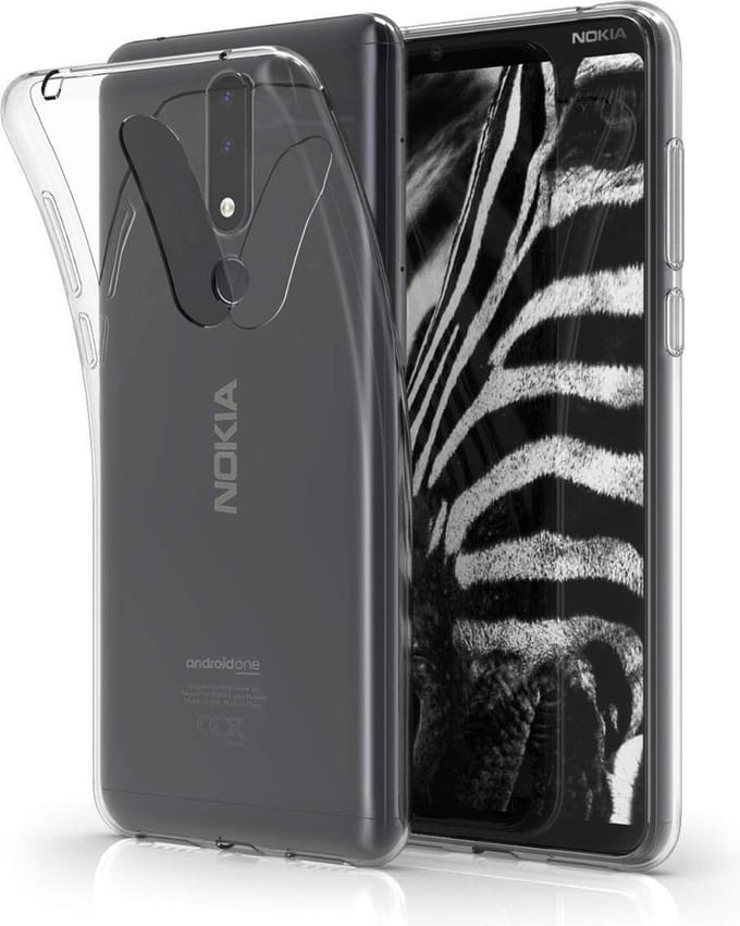 Hoesje Geschikt voor: Nokia 3.1 Plus - Silicone - Transparant