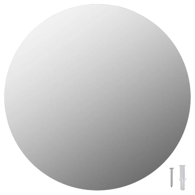 vidaXL - Wandspiegel - rond - 40 - cm - glas