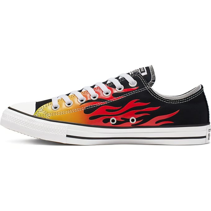 Converse Chuck Taylor All Star Low 'Flame' Unisex 166259F 42 black