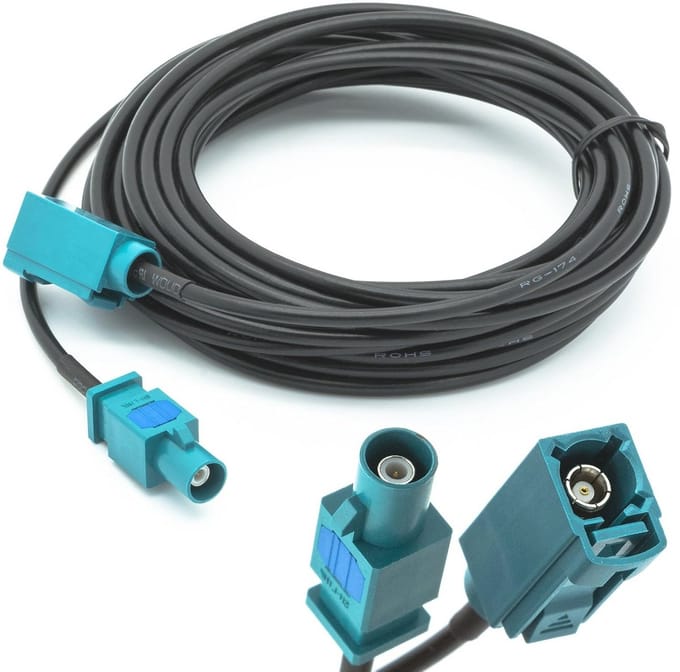 5 meter FAKRA antenneadapter verlenging voor GPS antennes