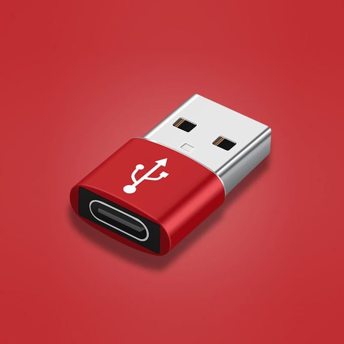 FONKEN USB 3.0 NAAR Type C 3.1 Adapter Notebook Oplader USB Male NAAR USB C Vro Telefoon Opladen Converter Oortelefoon usb Kabel Connector rood
