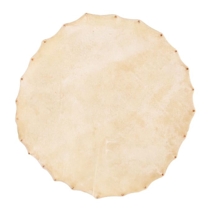 Geitenvel Drumvel voor Bongo Sjamanen Drums Djembe Vervangende Onderdelen Accessoires 36cm Diameter beige