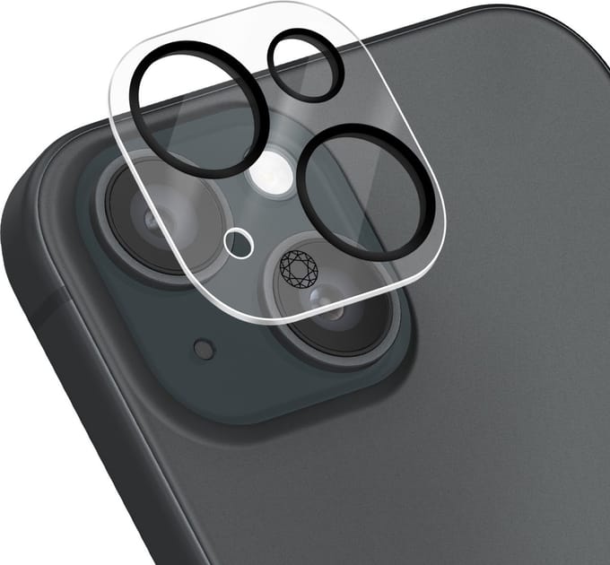 Force Case, Lens Protector geschikt voor iPhone 15 - Tempered Glass Ultra-Resistant, Transparant