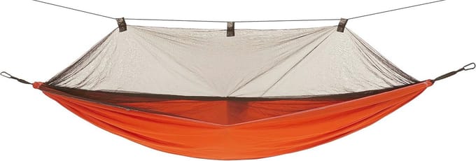 Lichte en compacte hangmat met muggennet voor outdoor gebruik, tot 150 kg
