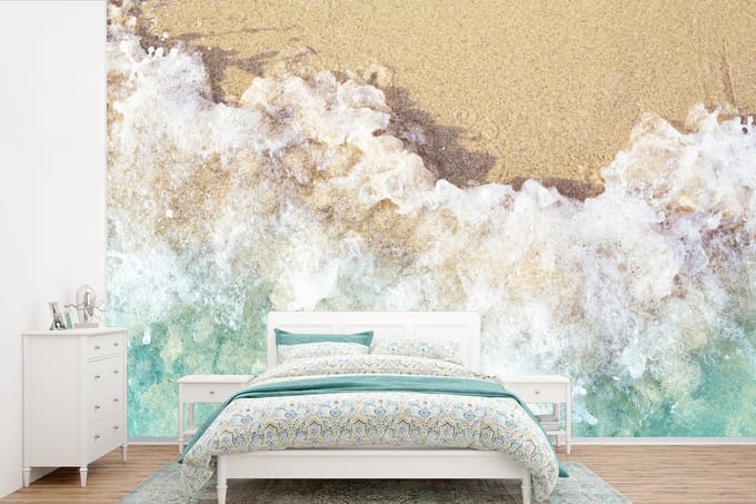Behang - Fotobehang Golf - Strand - Zee - Water - Breedte 420 cm x hoogte 280 cm