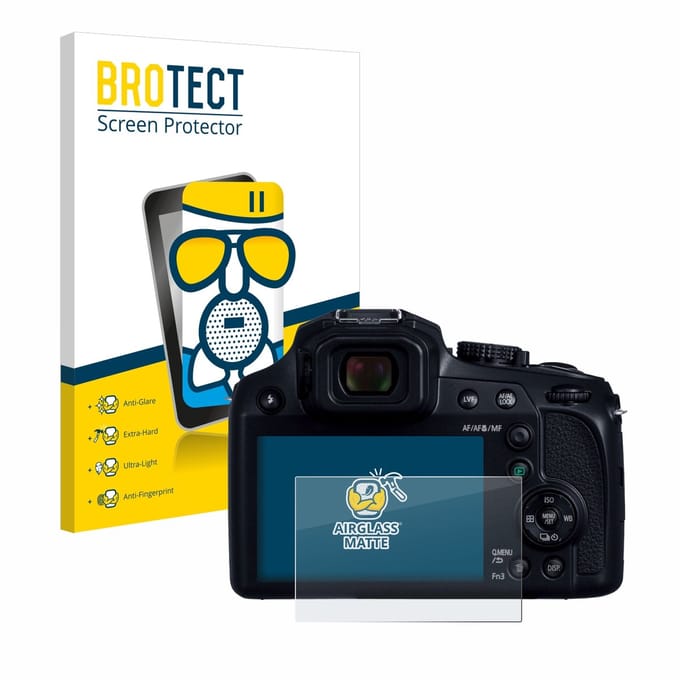 BROTECT - Screenprotector voor Panasonic Lumix DC-FZ82D - Folie Beschermfolie Beschermglas matte