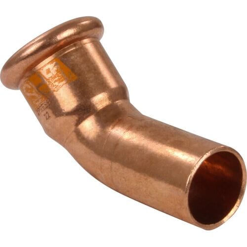 VSH Xpress gas koper pers insteekbocht 45deg 22mm