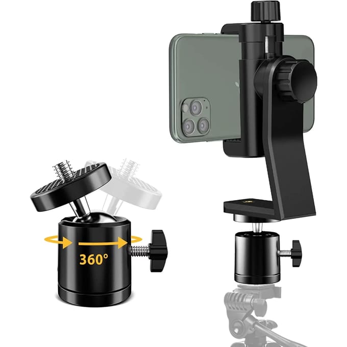 Universele Mobiele Telefoon Statief Mount Adapter Statief Balhoofd 360 Draaibaar Voor Samsung Iphone Houder Statief Selfie Stick Monopod