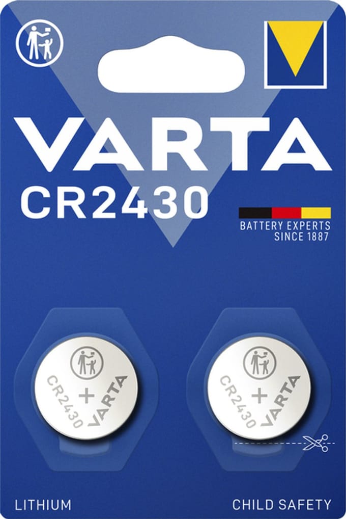 Batterij varta knoopcel 2x cr2430 lithium | 10 stuks