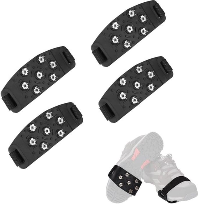 Dailygoody - Stijgijzers - Antislip Sneeuwspikes - 2 Paar - Zwart