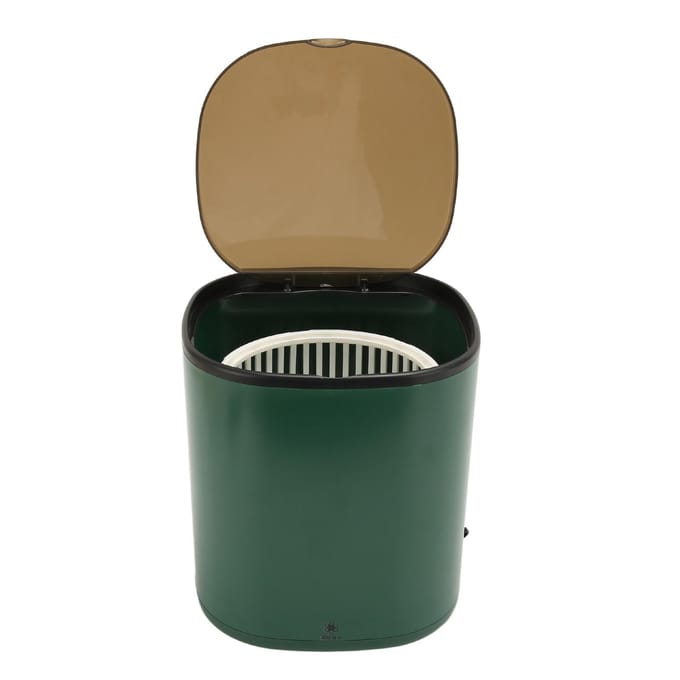 4,5L Draagbare Mini Wasmachine Blauw Licht Mini Wasmachine Turbo Wasbak met Afvoerkorf voor T black