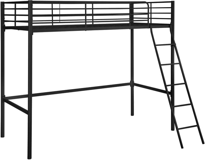 Clove-Hoogslaper - Zwart Metaal - 90 cm