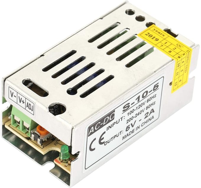 Dailygoody - 5V 2A Schakelende Voedingsadapter - Universele AC/DC Adapter voor Display