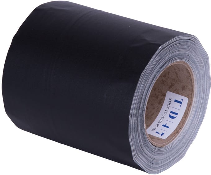 TD47 Cable Cover Tape 145mm x 30m Mat Zwart