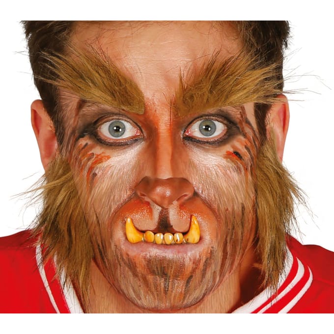 Ensemble du Loup-garou Sourcils Barbe Poils beige
