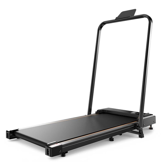 Tapis de course pliable FT41 pour bureau à domicile, écran LED et télécommande noir