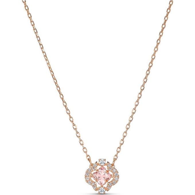 Swarovski 5514488 Una Sparkling Dance Clover ketting 5514488 beige