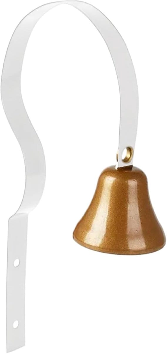 Huisdier Deurbel - Hond Klokken - Zindelijkheidstraining - Messing Constructie - 18 cm Lang - Messing