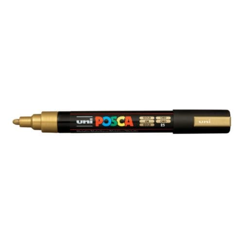 Posca marker met conische punt schrijfdikte medium goud