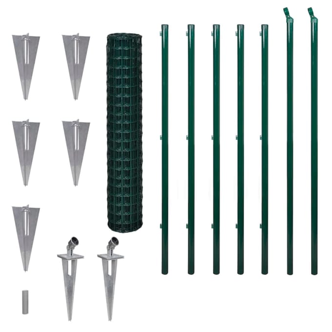 vidaXL - Euro - hek - 10x1,7 - m - groen
