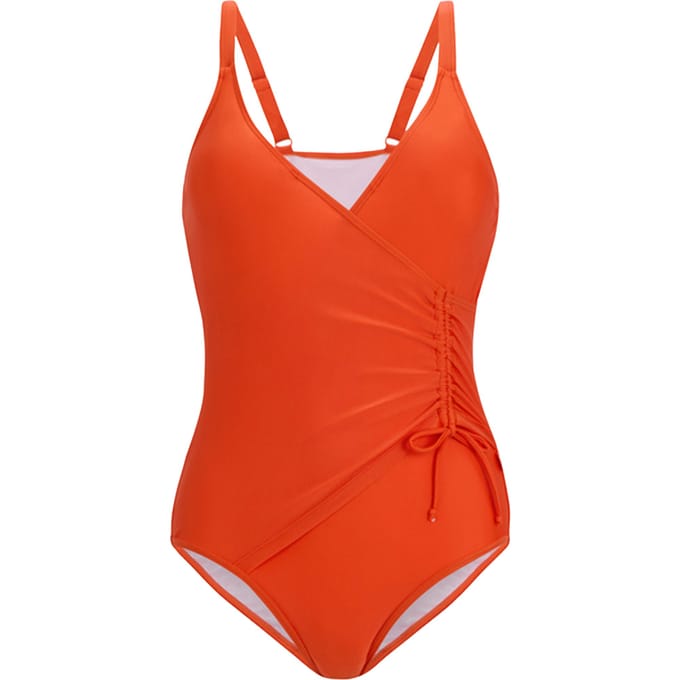 Regatta Dames Baylenne Eenvoudig Badpak (Tangerine Tango)