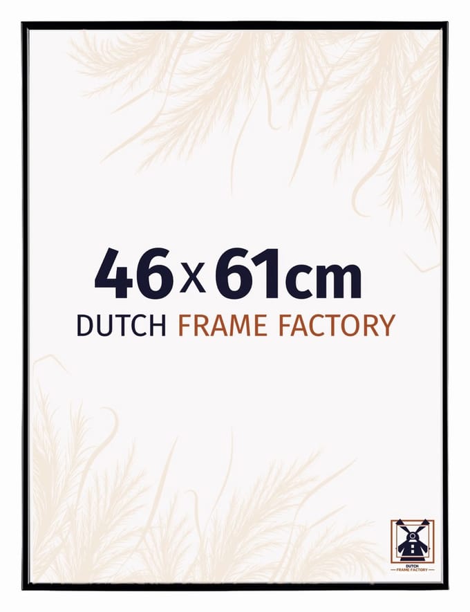 Fotolijst 46x61 cm - Kunststof - Zwart Hoogglans - Easy