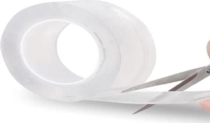 Benson Dubbelzijdige tape - Nano - 20 mm x 2 meter - Herbruikbaar en afwasbaar
