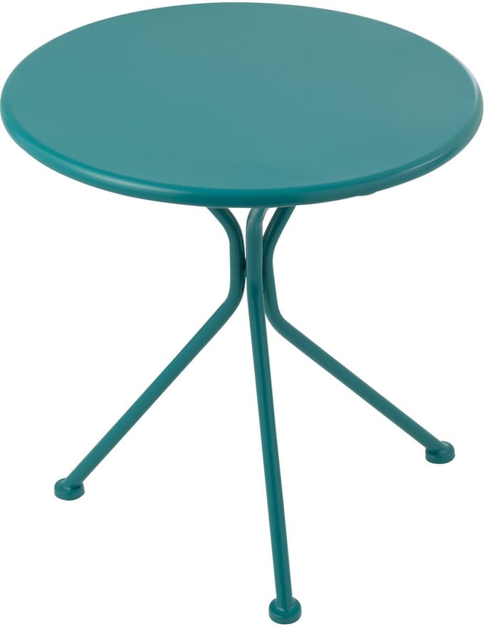 J-Line tafel Tripod Rond - metaal - turkoois - small