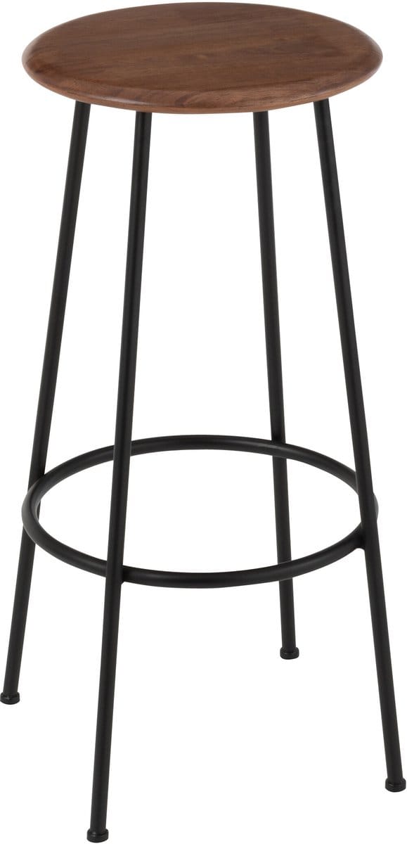 J-Line barkruk Neo - staal - naturel/zwart