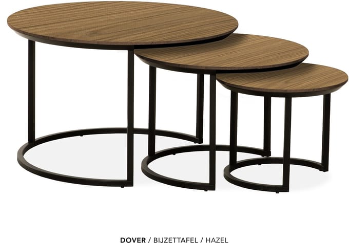 Maxfurn - Set van 3 ronde salontafel | kleur: Hazel