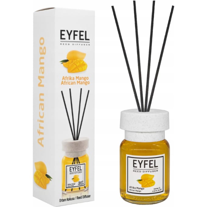 EYFEL - REED DIFFUSER - GEURSTOKJES - HUISPARFUM - AFRICAN MANGO - 120ML