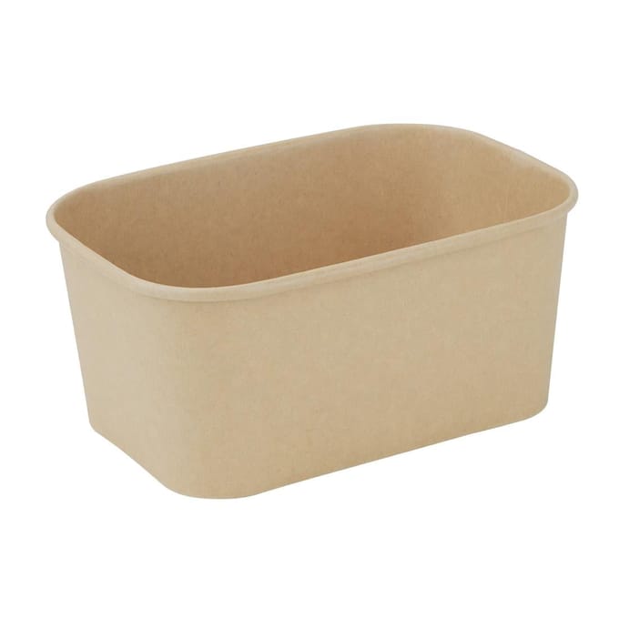 Fiesta Recycleerbare Rechthoekige Voedselcontainers 1000ml (300 stuks)