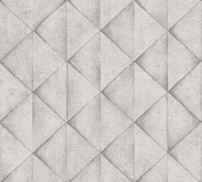 3D BETONLOOK BEHANG | Industrieel - licht grijs - A.S. Création Industrial