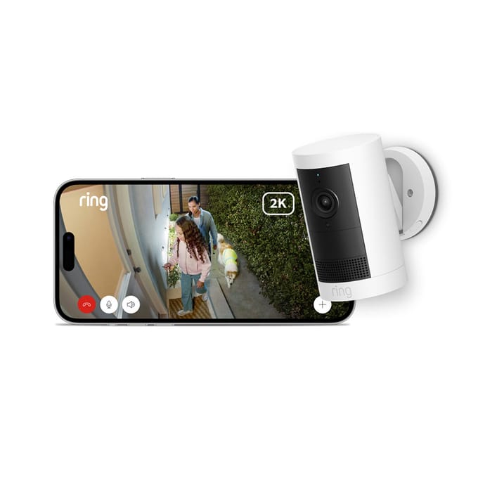 Ring Outdoor Camera Plus - Op batterij - Wit- Buitencamera - 2K video