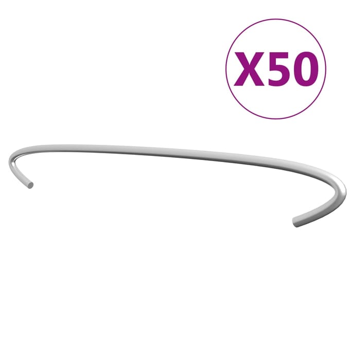 vidaXL - Gabionhaken - 50 - st - 50 - cm - gegalvaniseerd - staal
