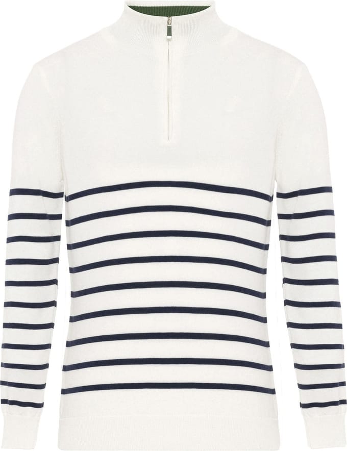 Felix Hardy Trui Met Halve Rits - Sweater - Schipperstrui Met Rits - 100% Katoen Dames Ecru - M