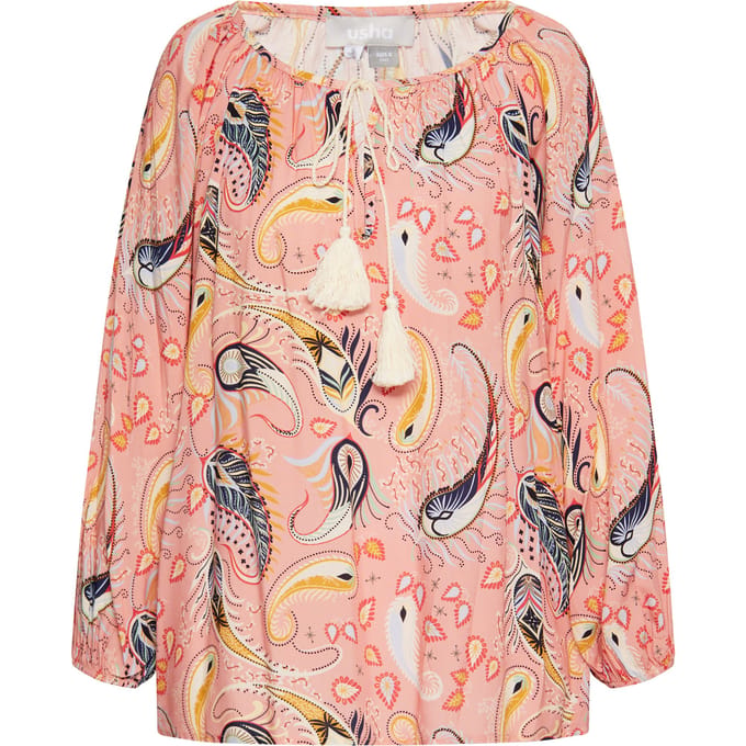 usha Blouse shirt Dames Roze Veelkleurig