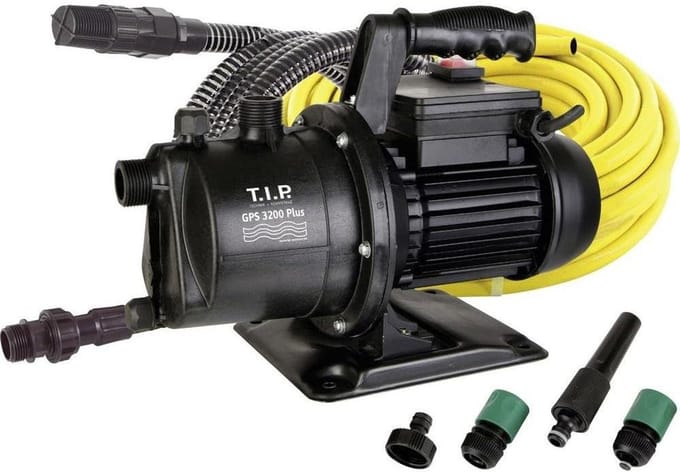 Krachtige Tuinpomp Set met Aanzuig- en Druppelslang - 3200 L/u - 650W