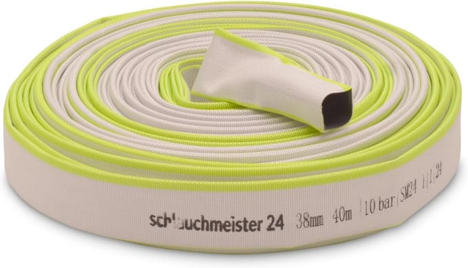 Platte afvoerslang 40 meter - Professionele Bouw- en Industrieslang 38mm