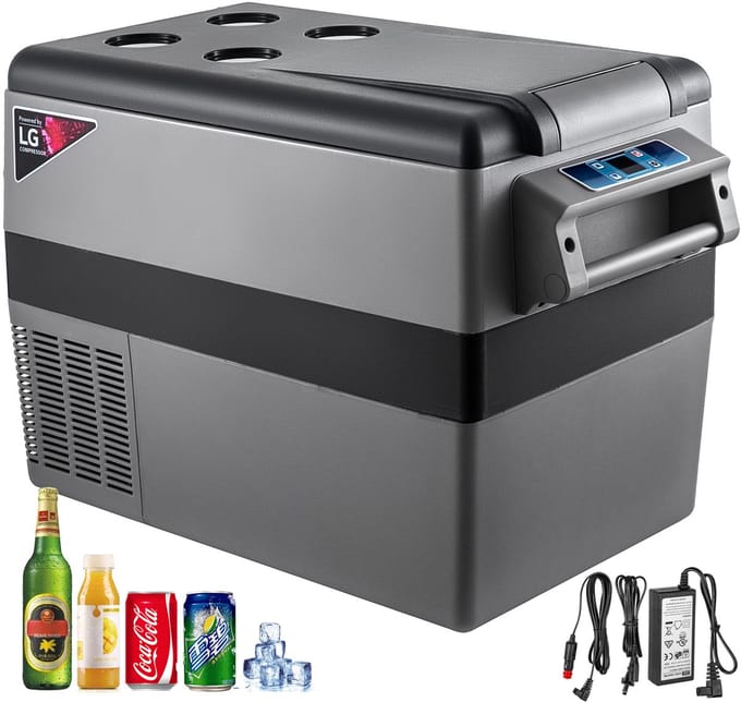 40L Draagbare Auto-Vrieskist, Mini Koelkast, 45W, 12V AC/DC, Voor Thuis en Buiten