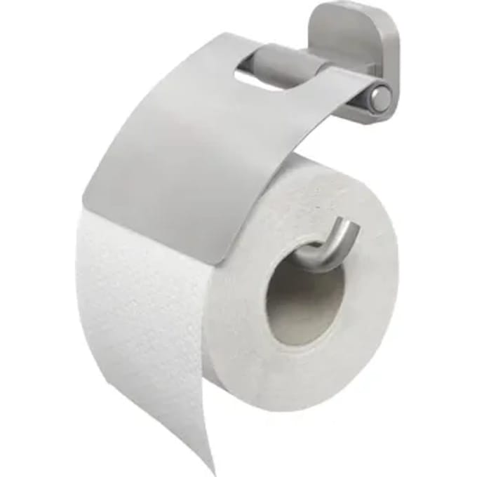 Tiger Toiletrolhouder Ramos - Rvs - Met Klep - Rvs Geborsteld