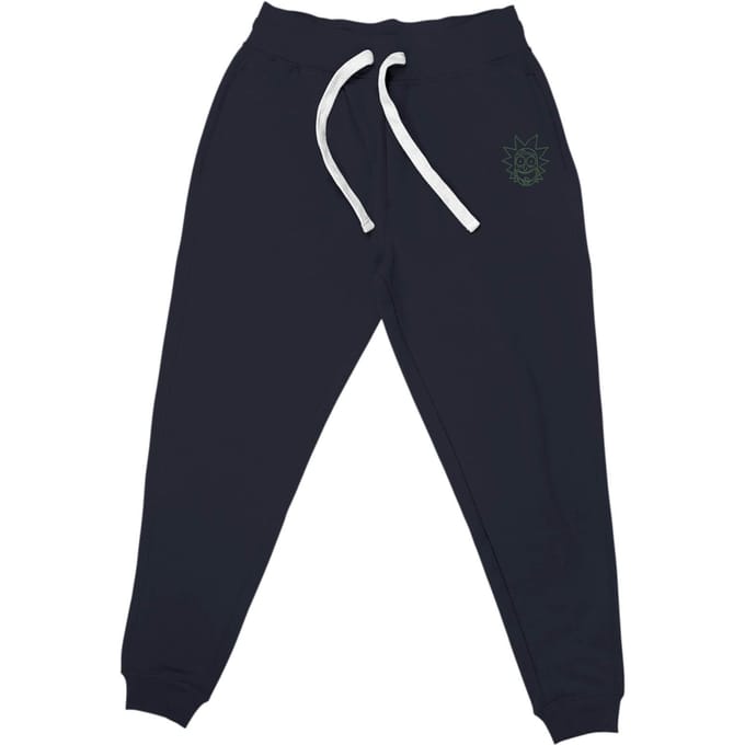 Rick and Morty Rick Embroidered Unisex Joggers - Navy - S
