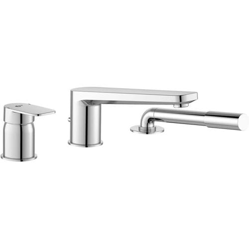 Ideal Standard II 3-hole bath mixer for bath rim mounting, with bath spout A6348AA