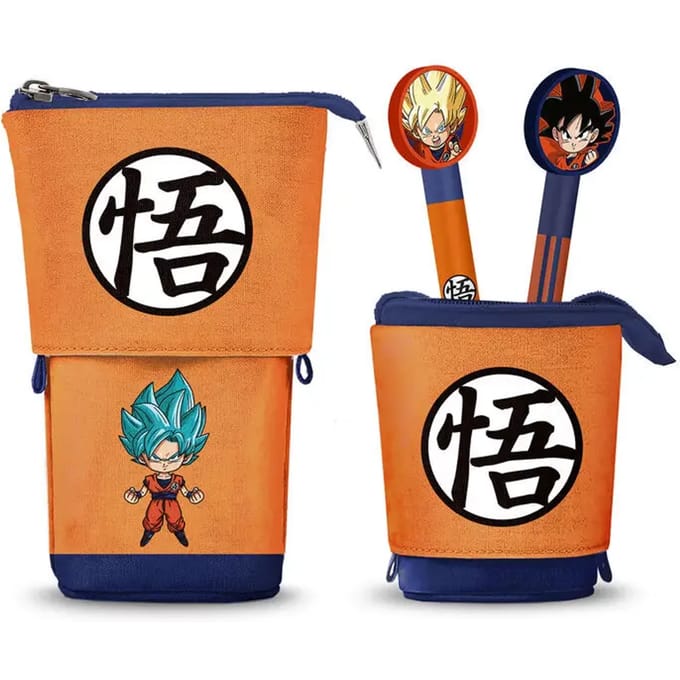 Etui met twee uitwisbare pennen kind Karactermania Dragon Ball Super
